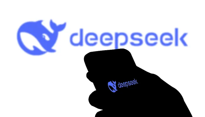 Framed Print : Deepseek Ai logo is displayed on smartphone