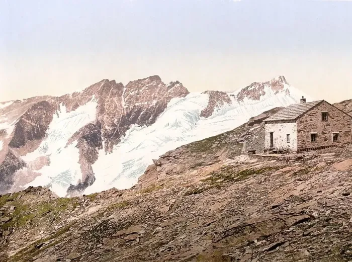 Framed Print : The Deffreggerhuette, Tyrol, former Austro-Hungary