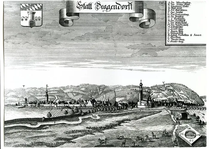 Framed Print : Deggendorf, Lower Bavaria, Bavaria