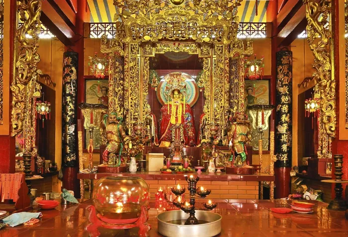 Framed Print : Deity at the magnificent and gold adorned altar Framed Print : Deity at the magnificent and gold adorned altar