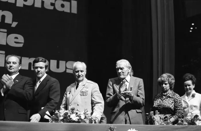 Framed Print : With a delegation from the USSR