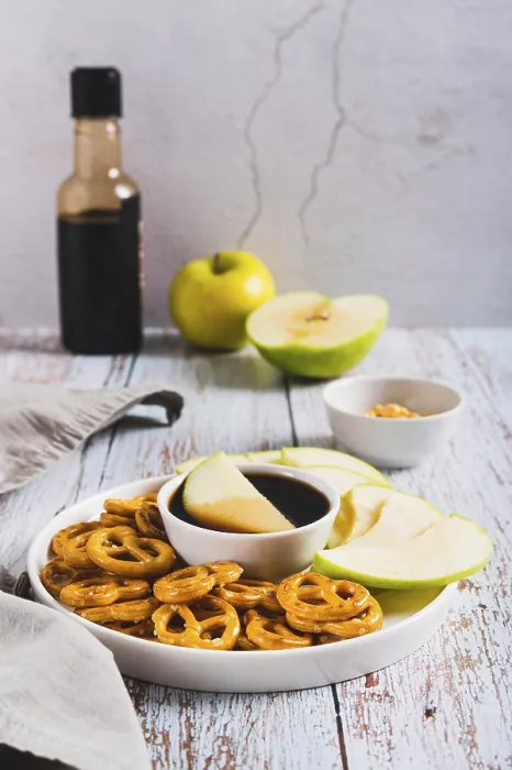 Framed Print : Delicious miso caramel dipping sauce