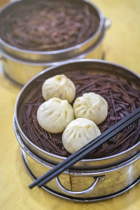 Framed Print : Delicious traditional chinese Baozi buns