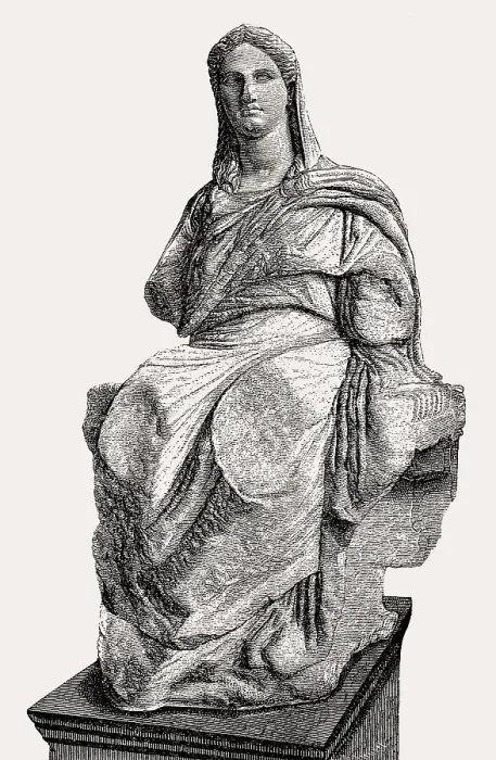 Framed Print : Demeter the goddess of the harvest and agriculture Framed Print : Demeter the goddess of the harvest and agriculture