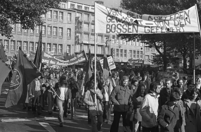 Framed Print : A demonstration initiated by the German Federation of Trade Unions (DGB) on 27 October 1973 in Cologne Framed Print : A demonstration initiated by the German Federation of Trade Unions (DGB) on 27 October 1973 in Cologne