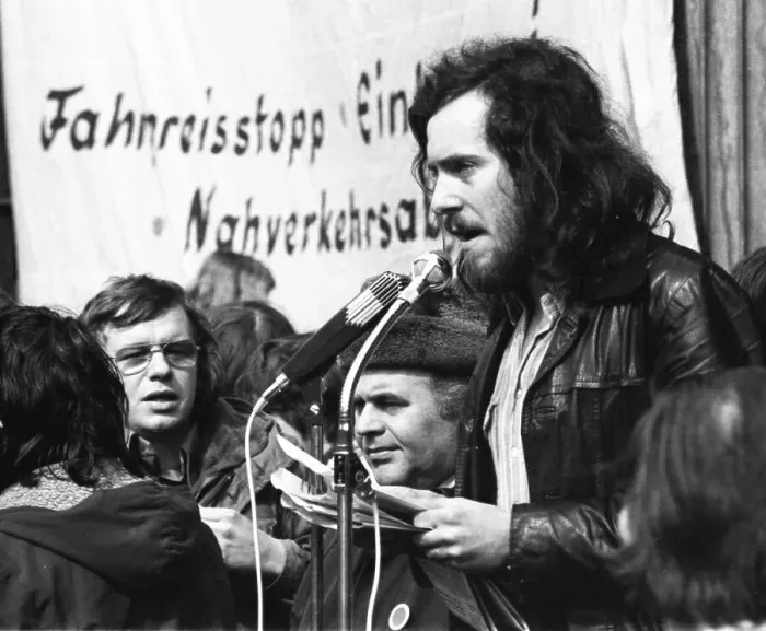 Framed Print : Demonstrations from 1-5 April 1975 in the centre of Hanover