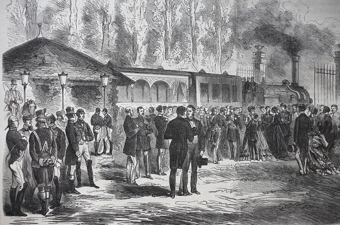 Framed Print : Departure of Emperor Napoleon III