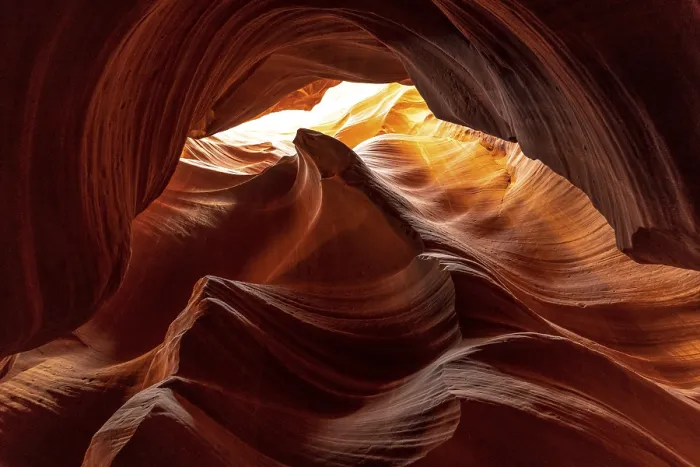 Framed Print : Depending on how you look, you can see incredible shapes in Upper Canyon Framed Print : Depending on how you look, you can see incredible shapes in Upper Canyon