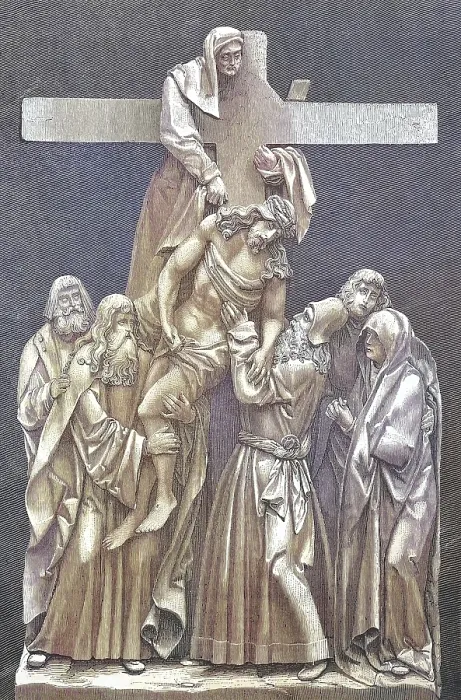 Framed Print : The Deposition of Christ from the Cross is the scene depicted in art from the Gospels reports in which Joseph of