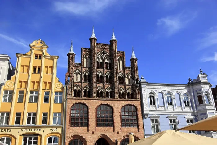 Framed Print : Der Alte Markt (Nordseite), Stralsund