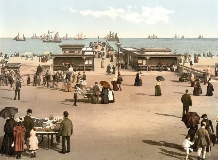 Framed Print : Der Anlegesteg, Yarmouth, England  /  The jetty