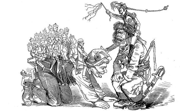 Framed Print : Der deutsche Michl in der Reitschule