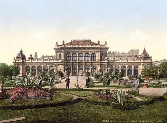Framed Print : Der Volksgarten und das Kasino Framed Print : Der Volksgarten und das Kasino