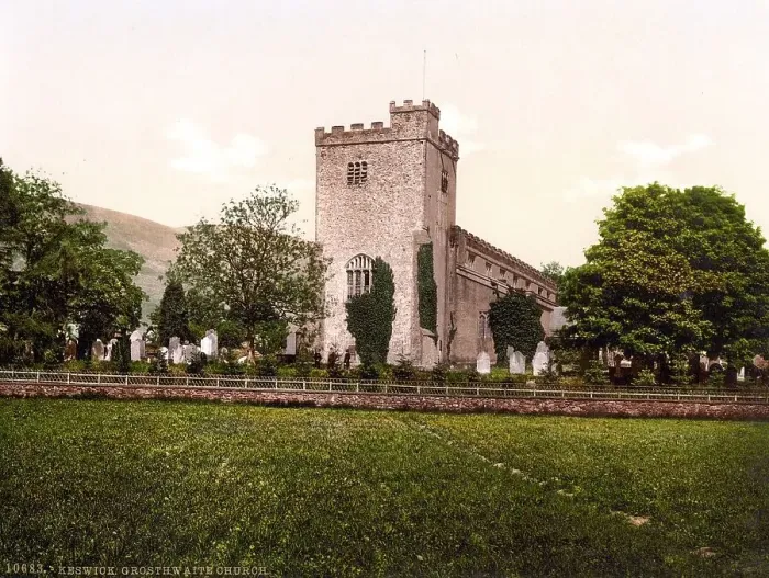 Framed Print : Derwentwater, Keswick, Crosthwaite church Framed Print : Derwentwater, Keswick, Crosthwaite church