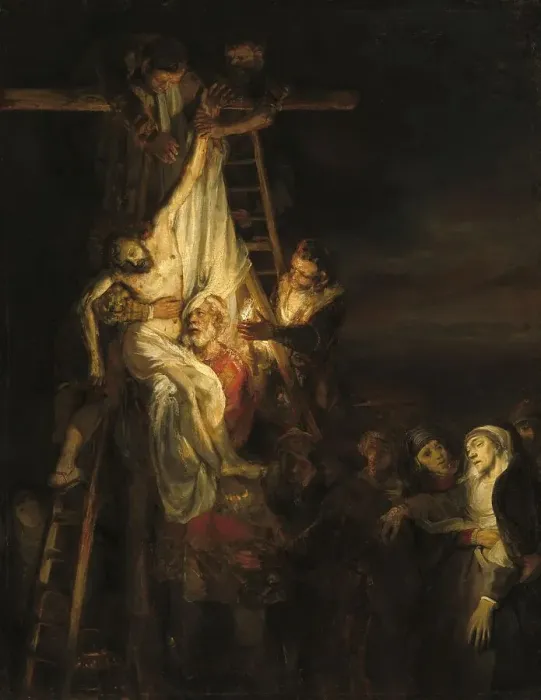 Framed Print : The Descent from the Cross, painting by Rembrandt van Rijn (1606) (1669) Framed Print : The Descent from the Cross, painting by Rembrandt van Rijn (1606) (1669)