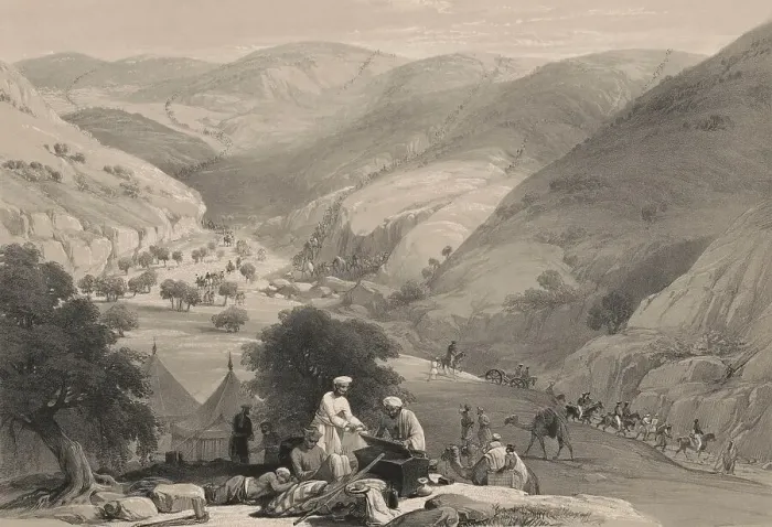 Framed Print : The third descent through the Siri-Kajaur Pass