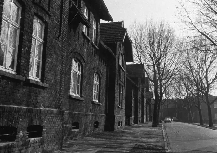 Framed Print : Despite the rather dilapidated condition of the colliery housing estate - here on 26 February 1973 in Bottrop - the RAG Framed Print : Despite the rather dilapidated condition of the colliery housing estate - here on 26 February 1973 in Bottrop - the RAG