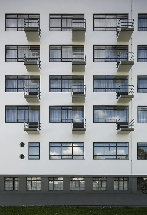 Framed Print : Dessau Bauhaus Prellerhaus 6388 built 1925-26 by Walter Gropius