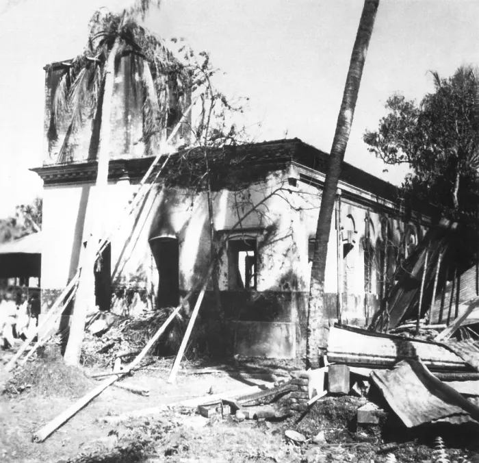 Framed Print : Destruction caused by riots between Hindus and Muslims in Noakhali East Bengal, November 1946, India, Asia Framed Print : Destruction caused by riots between Hindus and Muslims in Noakhali East Bengal, November 1946, India, Asia