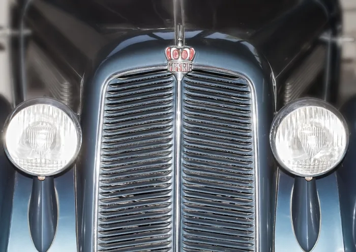 Framed Print : Detail, Imperia TA 9 BS Cabriolet from 1938