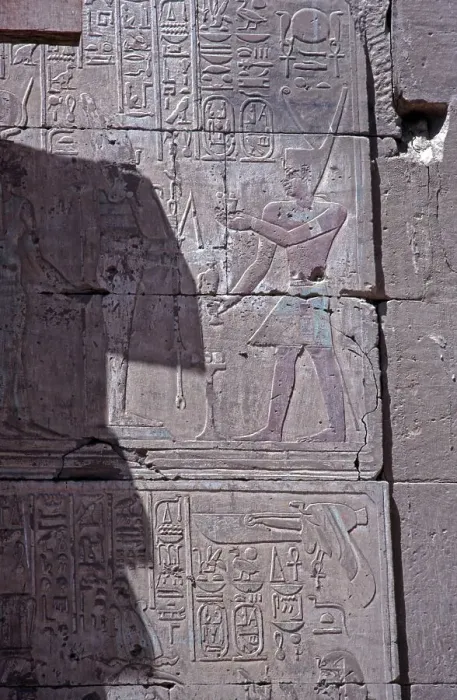 Framed Print : Detail, reliefs, Amun Temple of Hibis