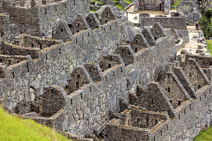 Framed Print : Detailed stone structures and walls in a historic site landscape Framed Print : Detailed stone structures and walls in a historic site landscape