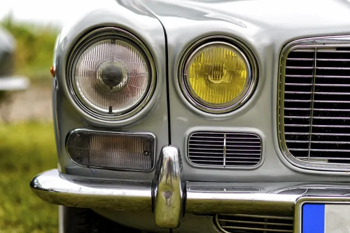 Framed Print : Details of a classic car in a museum Framed Print : Details of a classic car in a museum