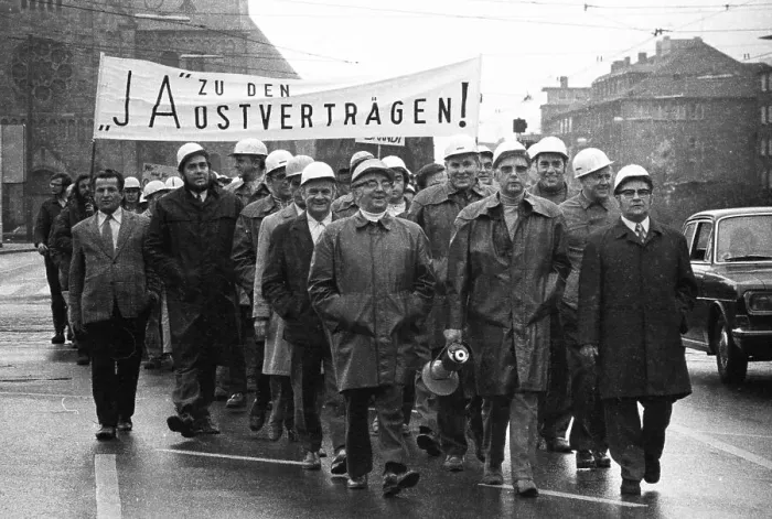 Framed Print : The detente policy of Willy Brandt and his SPD-FDP coalition was controversial