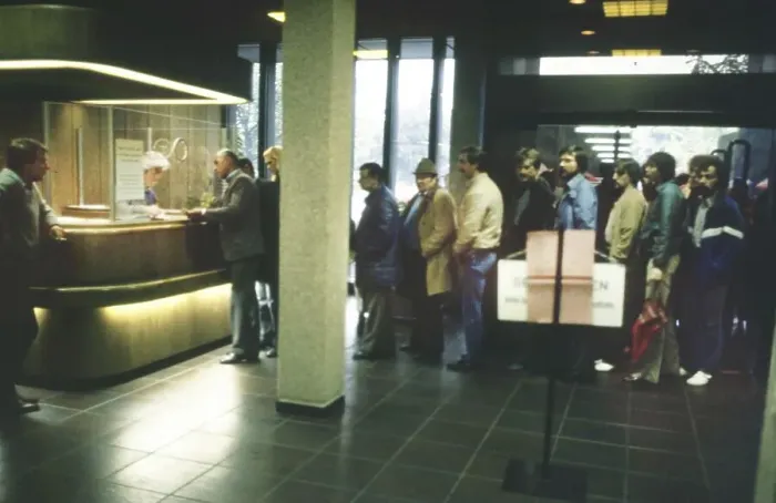 Framed Print : DEU, Germany: Historical slides from the 84-85 r years