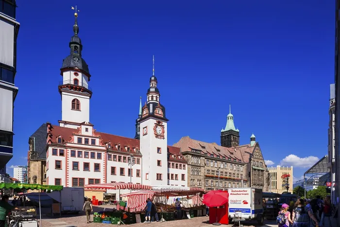 Framed Print : DEU Saxony Chemnitz Old Town Hall The Old Town Hall was built at the end of the 15th century