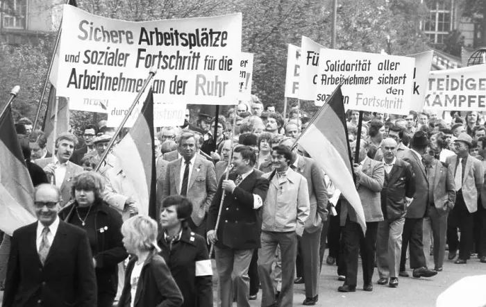 Framed Print : DGB May Day demonstration on 01 Framed Print : DGB May Day demonstration on 01