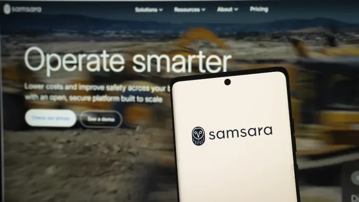 Framed Print : Dhaka, Bangladesh 04 May 2025: American cloud software company Samsara Inc