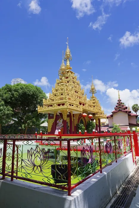 Framed Print : Dhammikarama Burmese Buddhist Temple Framed Print : Dhammikarama Burmese Buddhist Temple