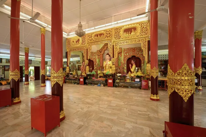 Framed Print : Dhammikarama Burmese Buddhist Temple