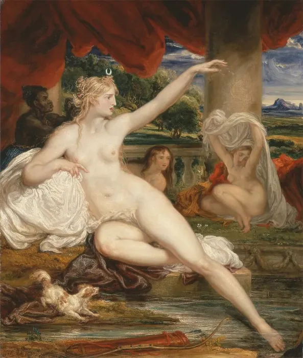 Framed Print : Diana, Artemis, disturbed at her bath by Aktaion Framed Print : Diana, Artemis, disturbed at her bath by Aktaion