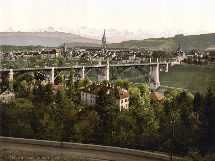 Framed Print : Die Alpen, Bern, Schweiz, Historic Framed Print : Die Alpen, Bern, Schweiz, Historic