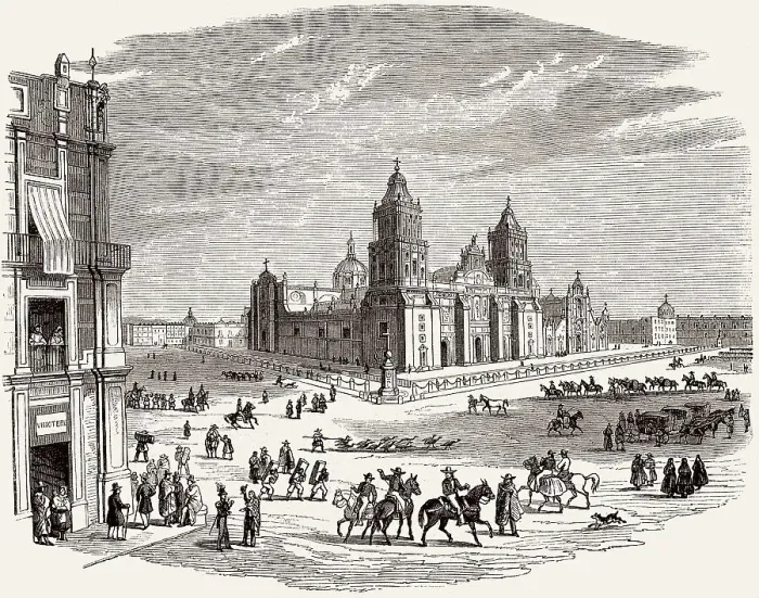Framed Print : Die Kathedrale der Metropolregion Mexiko-Stadt