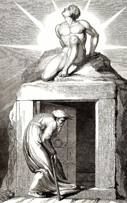 Framed Print : Die menschliche Entwicklung von der Jugend bis zum Tod