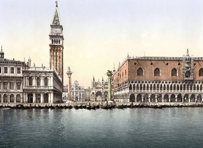 Framed Print : Die Piazzetta, Venedig, Italien