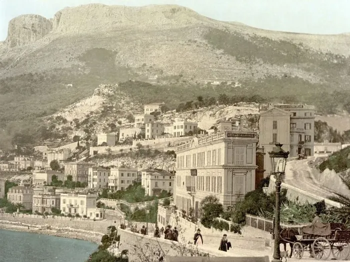 Framed Print : Die Uferpromenade von Monte Carlo