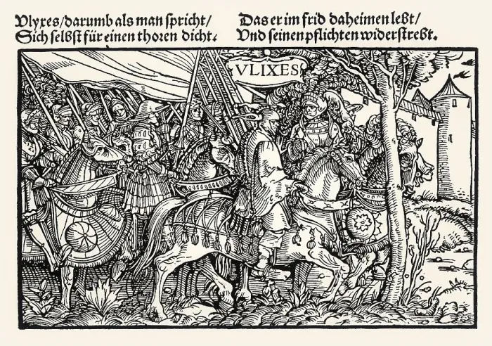 Framed Print : Die vergebliche Narrheit des Odysseus Framed Print : Die vergebliche Narrheit des Odysseus