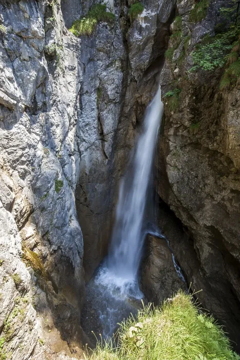 Framed Print : Dietersbach waterfall, Holltobel