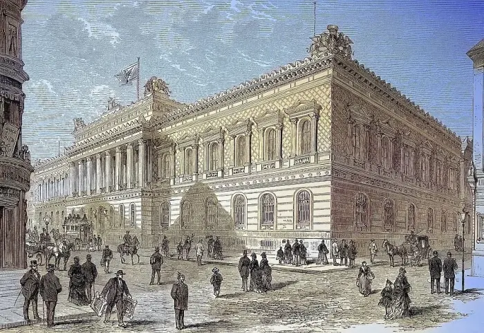 Framed Print : Digitally restored, The building of the Reichsbank in Berlin Framed Print : Digitally restored, The building of the Reichsbank in Berlin
