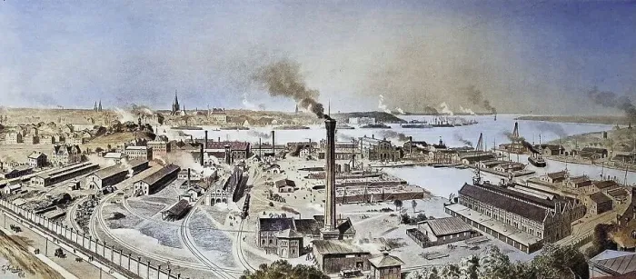 Framed Print : Digitally restored, Der Reichshafen