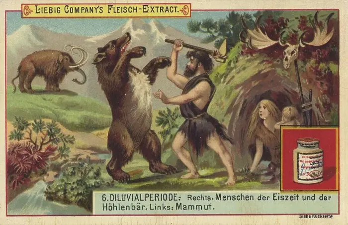Framed Print : Diluvial period, people of the ice age
