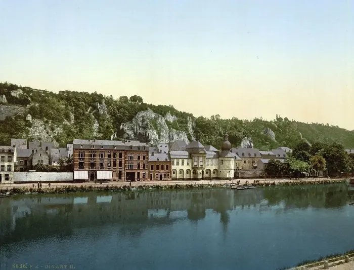 Framed Print : Dinant on the banks of the Meuse
