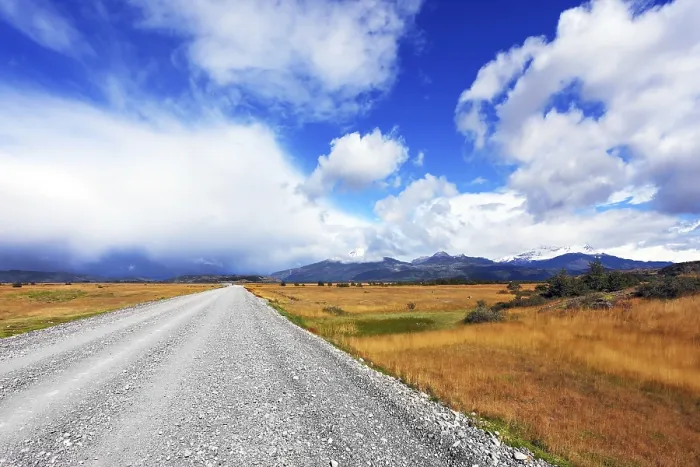 Framed Print : A dirt road in the endless pampas Framed Print : A dirt road in the endless pampas