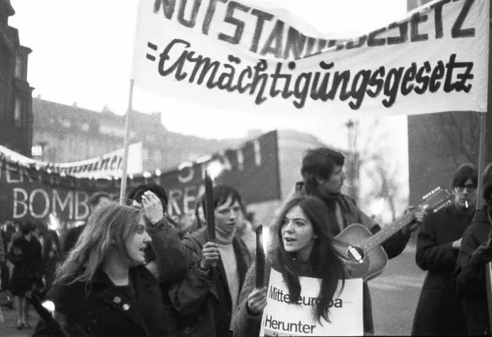 Framed Print : For disarmament and against nuclear weapons in Germany