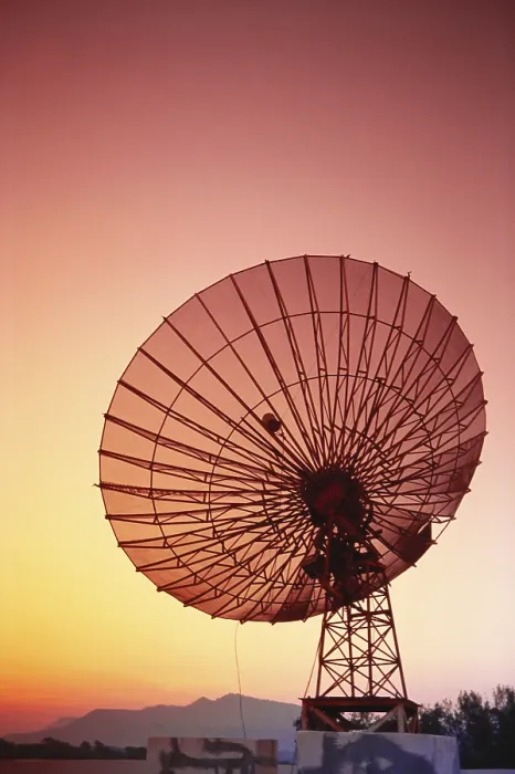 Framed Print : Dish Antenna, India