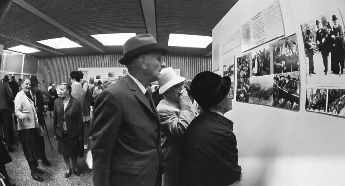 Framed Print : Displaced persons, displaced persons meetings Framed Print : Displaced persons, displaced persons meetings